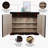 Camphor wood hand painted shoe cabinet 18 Pair Solid Wood Shoe Storage Cabinet