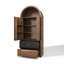 180 Cm Tall Storage Cabinet With Glass Doors