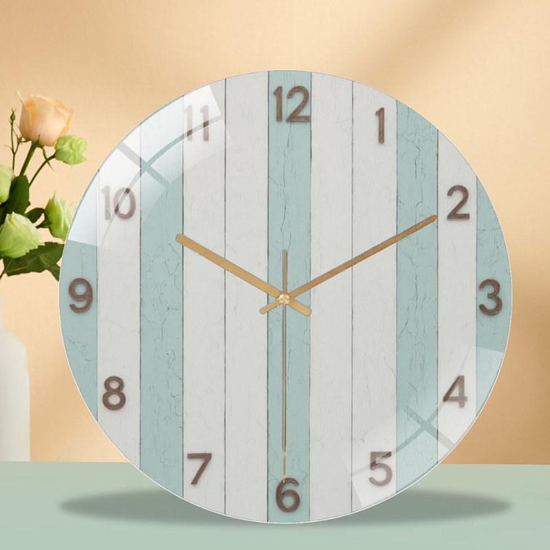 Horloge murale en verre 12 po