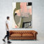 «Scribbles & Shapes I», reproduction d'art sur toile géante 72 po x 54 po