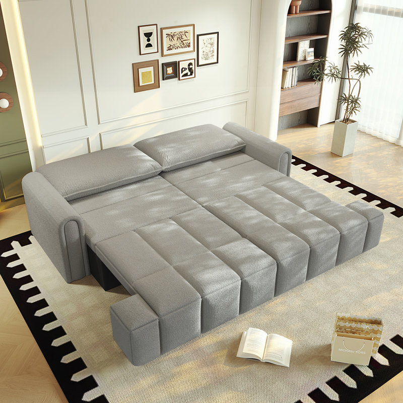 Canapé en tissu Modern, Gris clair
