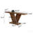 66" L Modern X-Leg Console Table With Solid Wood Veneer, Sturdy Entryway Hallway Table For Small Space, Mid-Century Narrow Sofa Table With Geometric Design & Wide Top, Walnut-840579560-840579561-840579566