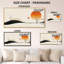 «Orange Black Orange Sun Over Quiet Dunes I», reproduction d'art sur toile-1408766885-1408766889