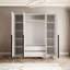 4 Door Manufactured Wood Wardrobe-1775195004