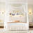 Metal Canopy Storage Bed with LED and USB Charging-717524615-717524608