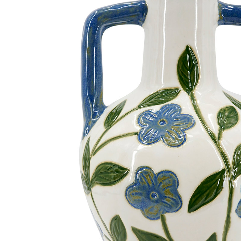 Vase au design contemporain, H 10,6 po x l 6,3 po x P 6,3 po