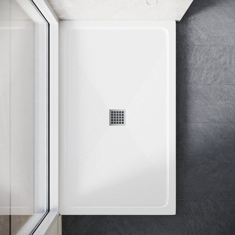 Caleigha W D Shower Tray, 4cm H x 150cm W x 90cm D