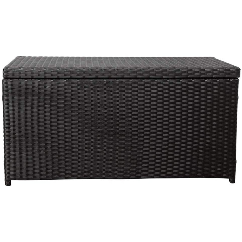 Boîte de rangement 60 gallons en osier noir