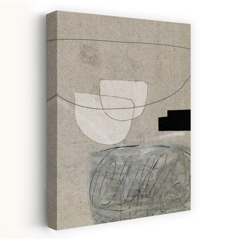 Art contemporain, art abstrait minimaliste organique, H 60 po x l 40 po