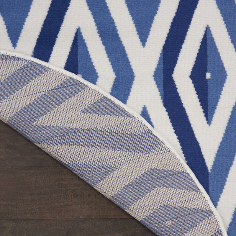 Caiden-Jay Geometric Indoor Rug, Round 8'