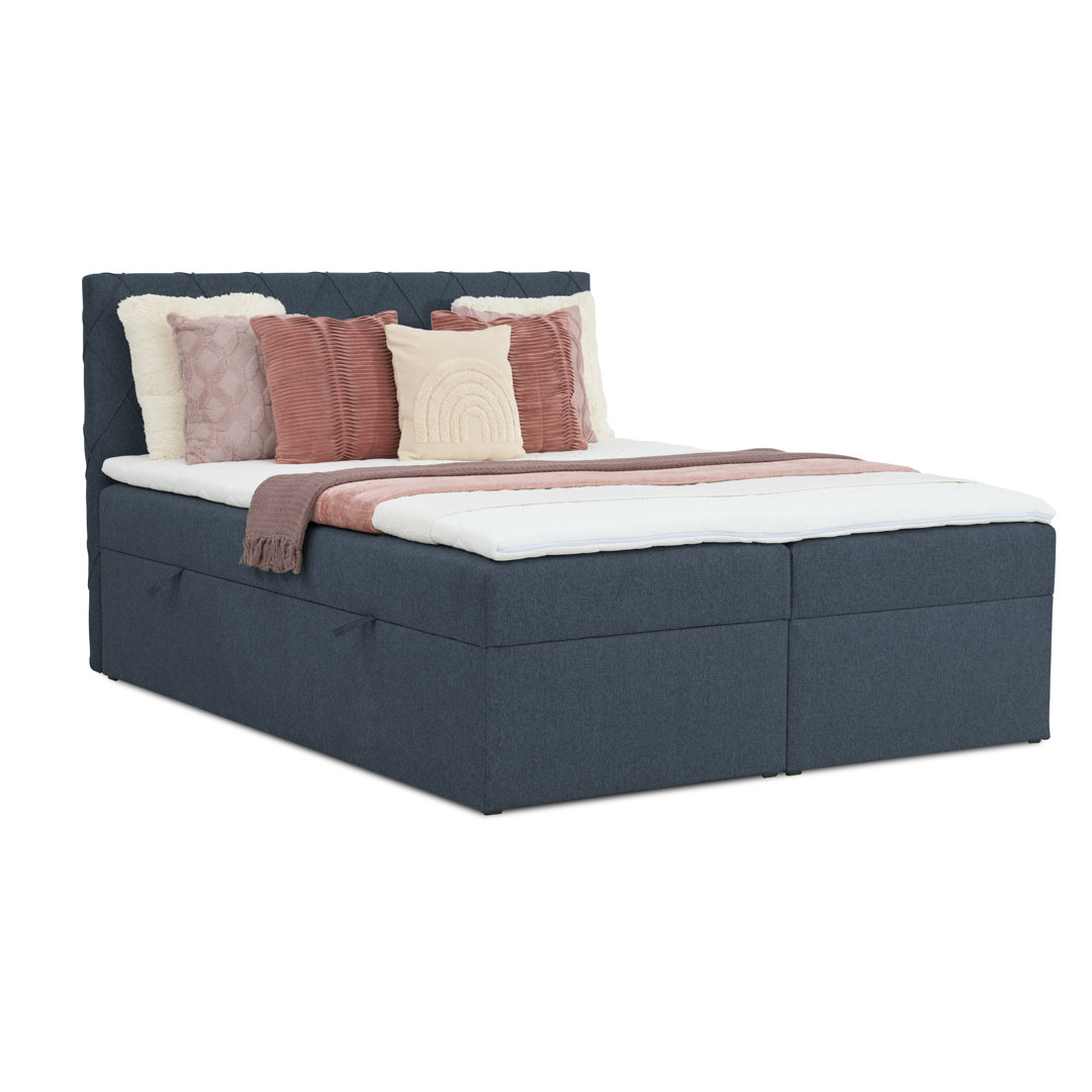 Boxspringbett Bellingen mit Topper und Stauraum