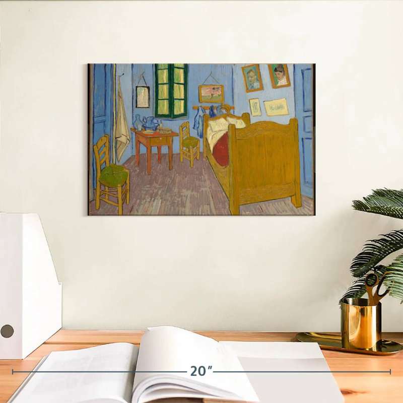 Chambre à coucher à Arles, H 8 po x l 12 po