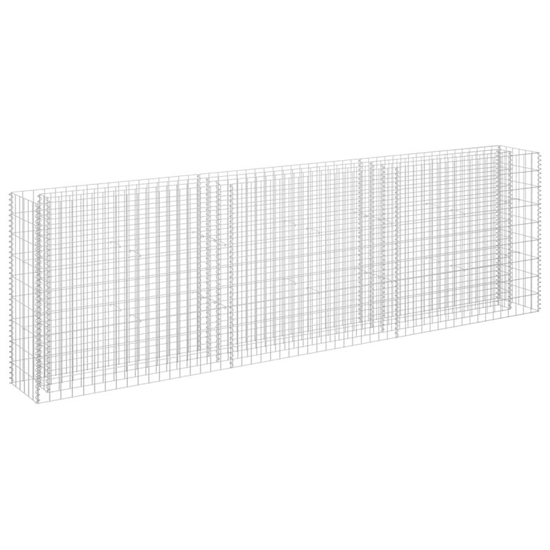 Jardinière surélevée Gabion, H 35,4 po x l 106,3 po x P 11,8 po