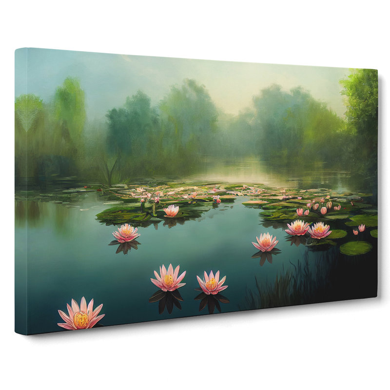 Special Water Lily Pond Vol.1 - Wrapped Canvas, 50cm H x 76cm W x 3cm D