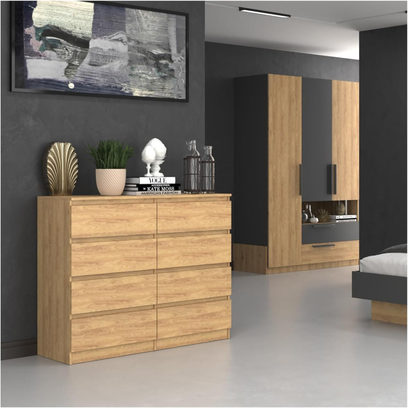 120 cm W Chest of 8 Drawers, ARTISAN