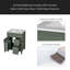 Meuble-lavabo de 24 pouces avec lavabo en céramique, 1 porte à fermeture en douceur, 2 tiroirs à fermeture en douceur et 2 supports de rangement sur la porte-1070390056