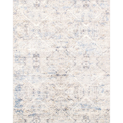 Tapis beige / bleu Efes