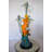 Four Dolphins Swimming In Ocean Coloured Bronze Statue Size: 18" X 14" X 41"H