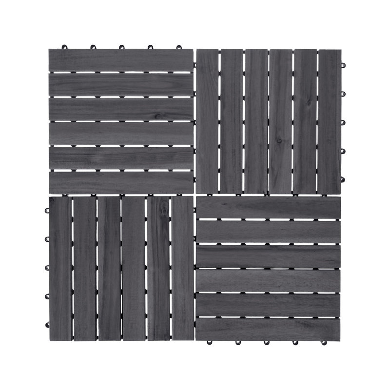 Outdoor Flooring ACCETTURA Certified Acacia Wood Natural, Grey