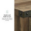 Armoire décorative à porte de grange avec tiroirs Marckson-335589207