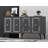 Stylish Console Table, Anthracite & Silver, 100% Melamine Coated Particle Board, Thickness: 0.7 inches | Durable Design with 19.0-inch Leg Height, Perfect for Entryways & Living Rooms-1712901444