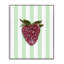 Estampe numérique cerise scintillante sur rayures vertes, design par Lish Creative-130746798-130746795