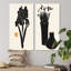 Ensemble d'illustrations florales modernes monochromes I - 2 pièces-1470268111-1470268113