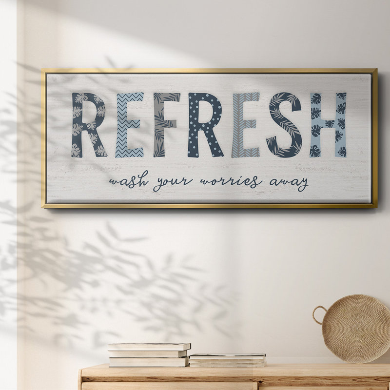 Refresh - Toile encadrée, H 12 po x l 30 po
