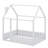 Wood Bed House Bed Frame With Fence