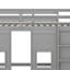 Lit mezzanine multifonctionnel avec garde-robe de rangement intégré et 2 fenêtres-1304147330