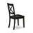 5-Piece Round Table Set Contains a Dinner Table and 4 Dining Room Chairs with X-Back - Black Finish-94495228-94495229-94499888