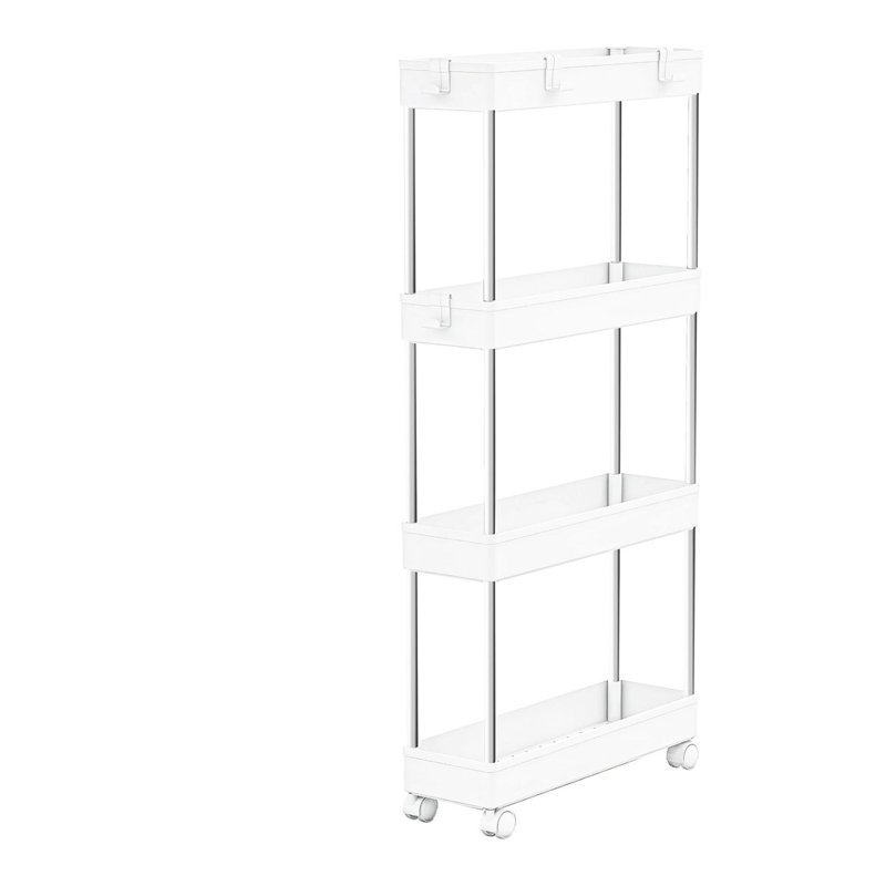 Coster 15.7'' W Steel Storage Rack with Wheels
