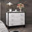 3 Drawer Nightstand With Square Straight Legs