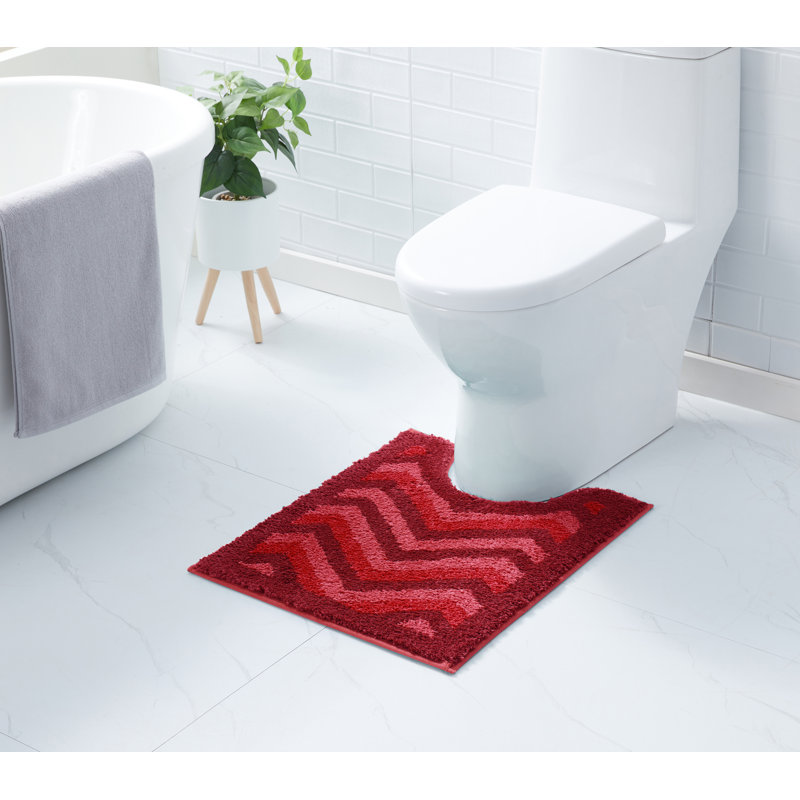Tapis à poils longs, Rouge