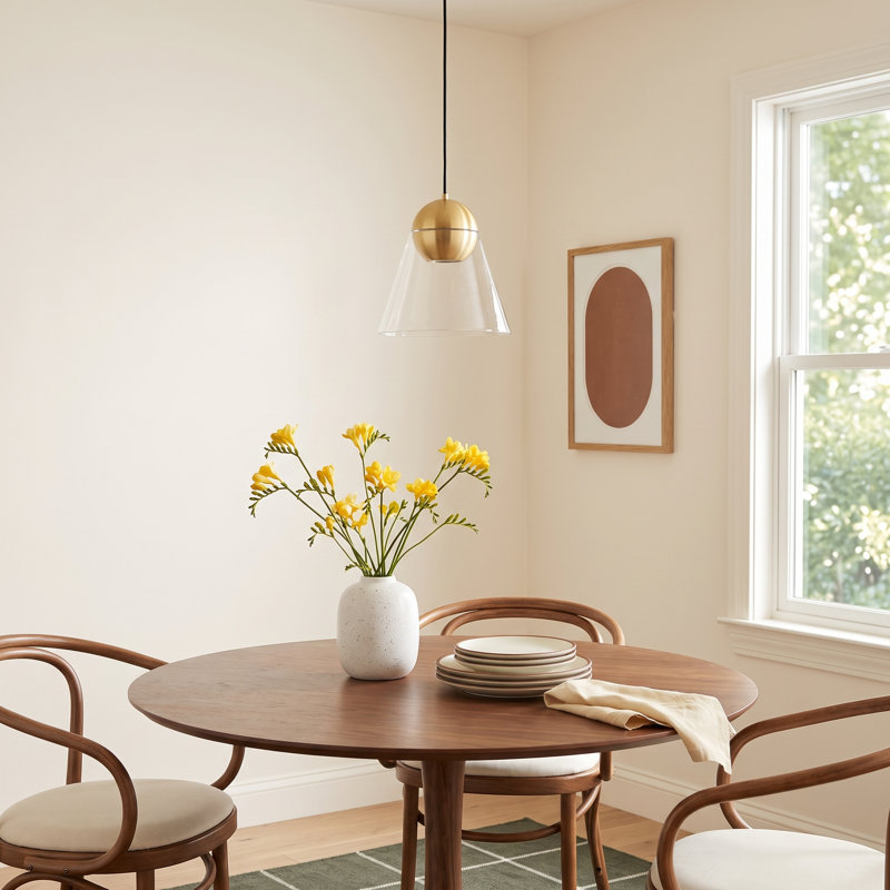 Jeffery 1 Light Mini Pendant, Brushed Brass