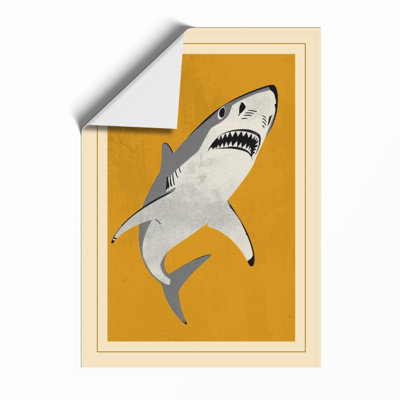 Great White Below Mid-Century - Framed Print
