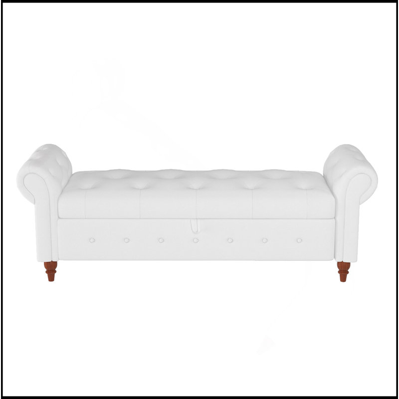 Tissu de banc de lit, Blanc, crème