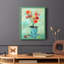 Impression encadrée orange pop - bois massif-1849861571-1849861574