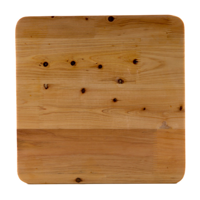 Tabouret d'appoint carré en bois
