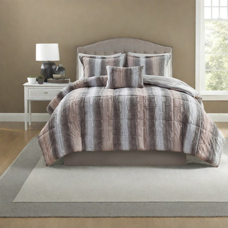 Ensembles de literie en fausse fourrure de luxe, très grand confort moderne en polyester