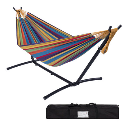 Doolittle 2 Person Canvas Classic Hammock with Stand