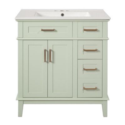 Meuble-lavabo 30 po avec lavabo en céramique