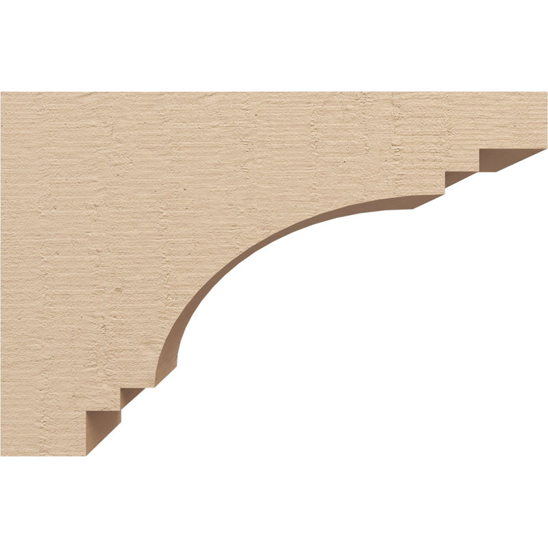 Bois de cèdre brut Pescadero, Corbeau Thane, brun clair apprêté, H 10 po x l 5 po x P 15 po