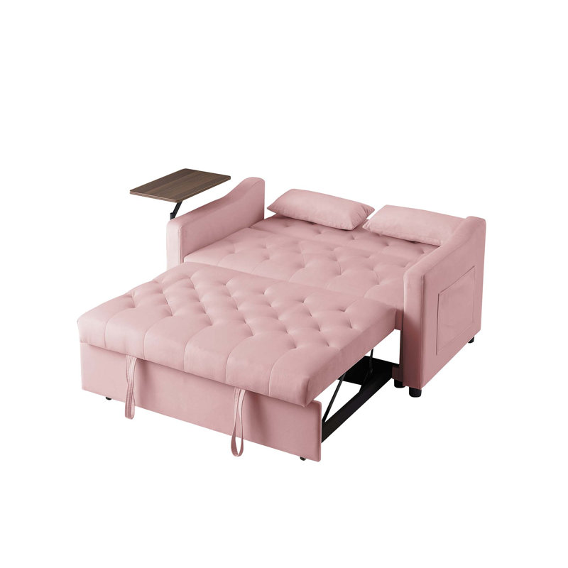 Canapé-lit en velours luxueux avec fonctionnalité polyvalente pour une vie élégante