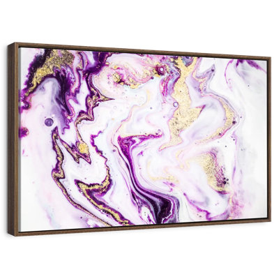 Airy Purple Suminagashi Botkin