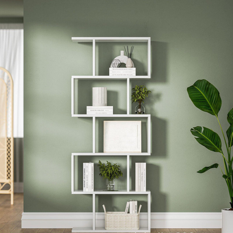 Versatile Multi-functional White Bookshelf for Home Organization