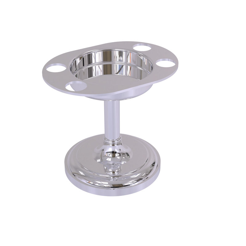 Porte-brosse à dents & culbuteur Gober, Chrome satiné
