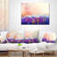 Coussin lombaire en fleurs abstraites