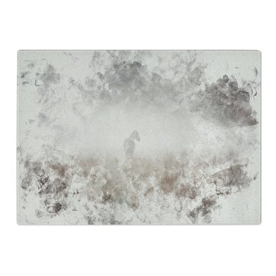 Horse in the Mist Watercolour Chopping Board