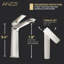Single-Hole Single-handle Bathroom Faucet with Drain Assembly-87497597
